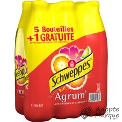 Schweppes Agrum' - Boisson Gazeuse Rafraîchissante "Les 6 bouteilles de 1,5L"