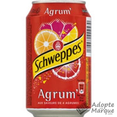 Schweppes Agrum' - Boisson Gazeuse Rafraîchissante La canette de 33CL