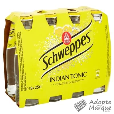 Schweppes Indian Tonic Les 8 bouteilles de 25CL