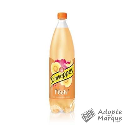 Schweppes Pech' - Boisson Gazeuse Saveur Pêche "La bouteille de 1,5L"