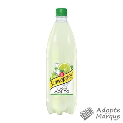 Schweppes Virgin Mojito - Boisson Gazeuse Citron Vert & Menthe La bouteille de 1L