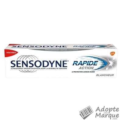 Sensodyne Dentifrice Rapide Action Blancheur Le tube de 75ML