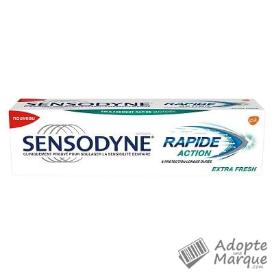Sensodyne Dentifrice Rapide Action Extra Fresh Le tube de 75ML