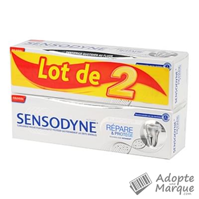 Sensodyne Dentifrice Répare & Protège Les 2 tubes de 75ML