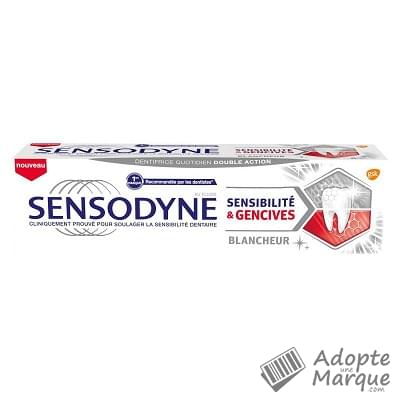 Sensodyne Dentifrice Sensibilité& Gencives Blancheur  Le tube de 75ML