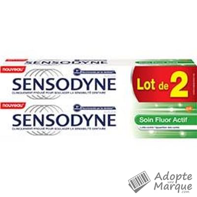 Sensodyne Dentifrice Soin Fluor Actif Les 2 tubes de 75ML