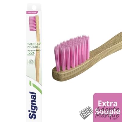 Signal Brosse à dents Bambou Naturel Extra Souple La brosse à dents
