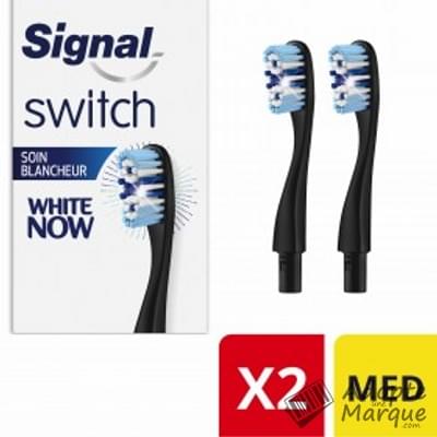 Signal Brosse à dents Switch White Now Medium Les 2 brosses à dents