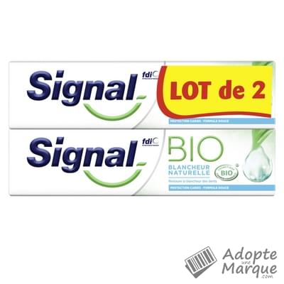 Signal Dentifrice Bio Blancheur Naturelle Les 2 tubes de 75ML