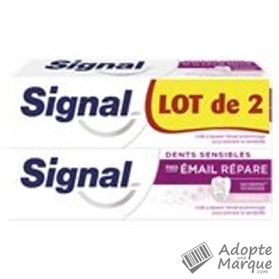 Signal Dentifrice Dents Sensibles Email Répare Original Les 2 tubes de 75ML