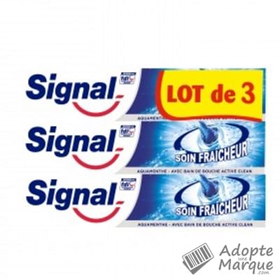 Signal Dentifrice Soin Fraîcheur Aquamenthe Les 3 tubes de 75ML
