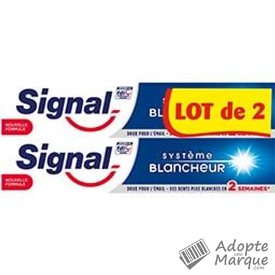 Signal Dentifrice Système Blancheur Les 2 tubes de 75ML