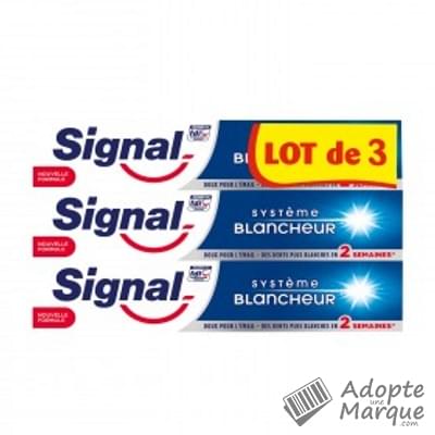 Signal Dentifrice Système Blancheur Les 3 tubes de 75ML