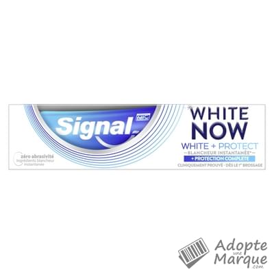 Signal Dentifrice White Now White + Protect Protection Complète Le tube de 75ML