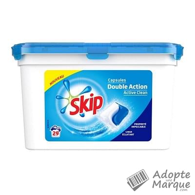 Skip Active Clean - Lessive en Capsules - Double action Les 29 capsules