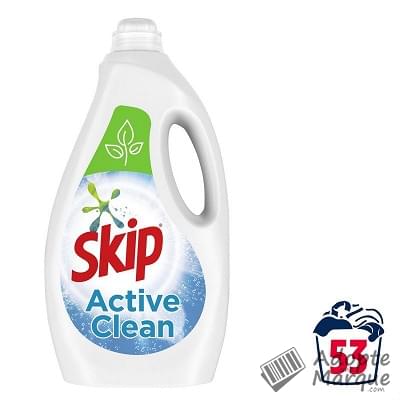 Skip Active Clean - Lessive Liquide "Le bidon de 2,65L (53 lavages)"