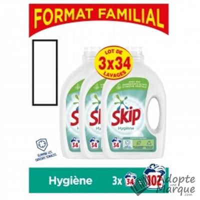 Skip Hygiène - Lessive Liquide "Les 3 bidons de 34 lavages - 3x1,7L"