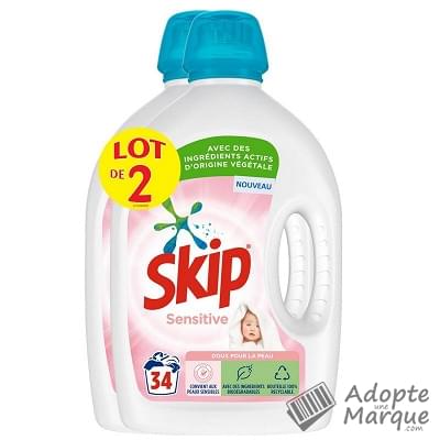 Skip Sensitive - Lessive Liquide "Les 2 bidons de 34 lavages - 2x1,7L"