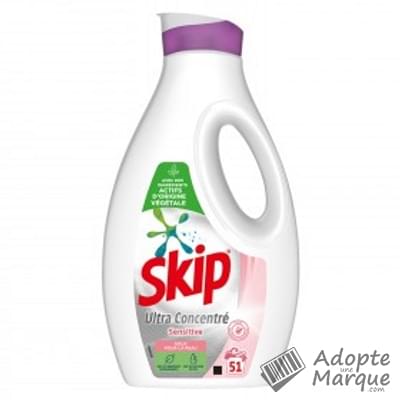 Skip Ultimate Sensitive - Lessive Liquide Concentrée - Petit & Puissant  "Le bidon de 1,4L (40 lavages)"