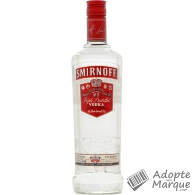 Smirnoff Vodka Red - Triple Distilled - 37,5% vol. La bouteille de 70CL