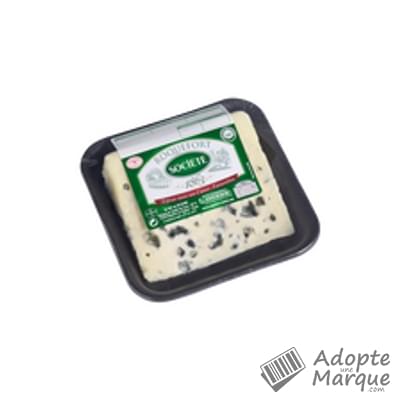 Société Roquefort AOP au lait cru de Brebis - 31%MG La tranche de 150G