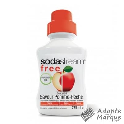 Sodastream Concentré Free Saveur Pomme & Pêche Le flacon de 375ML