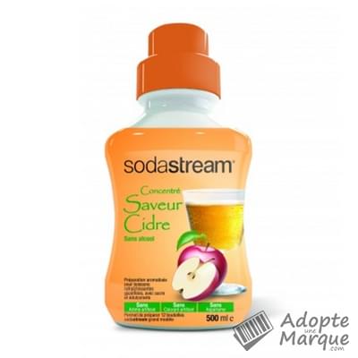 Sodastream Concentré Saveur Cidre Sans Alcool Le flacon de 500ML