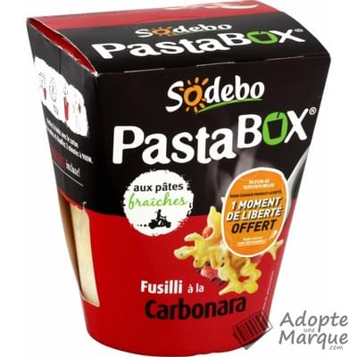 Sodebo Pasta Box - Fusilli à la Carbonara La box de 300G