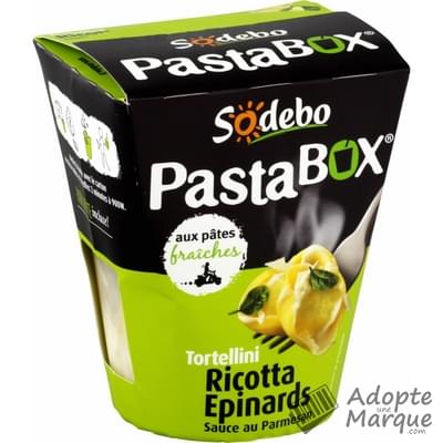Sodebo Pasta Box - Tortellini Ricotta Epinards & Sauce au Parmesan La box de 280G