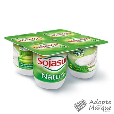 Sojasun Desserts au Soja - Nature Les 4 pots de 100G