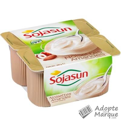 Sojasun Desserts au Soja - Noisettes & Amandes Les 4 pots de 100G