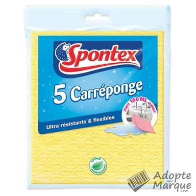 Spontex Carréponge Ultra résistants & flexibles Le lot de 5 éponges