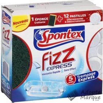 Spontex Fizz Express Eponge grattante + 12 pastilles effervescentes Le Kit
