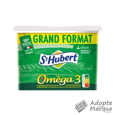 St Hubert St Hubert Oméga 3® Margarine Tartine & Cuisson Doux - 50% MG La barquette de 750G