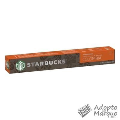 Starbucks Capsules de Café Nespresso® Colombia La boîte de 10 capsules