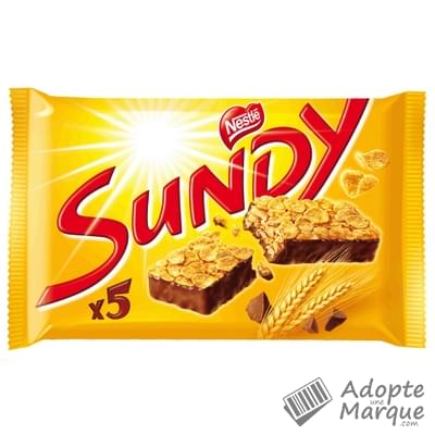 Sundy Barre de Céréales au Chocolat Le paquet de 5 barres - 180G