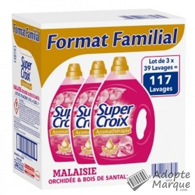 Super Croix Lessive Liquide Aromathérapie Malaisie - Orchidée & Bois de Santal "Les 3 bidons de 5,85L (117 lavages)"