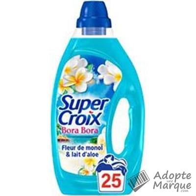 Super Croix Lessive Liquide Bora Bora Energisant - Fleur de Monoï & Lait d'Aloé  "Le bidon de 1,25L (25 lavages)"