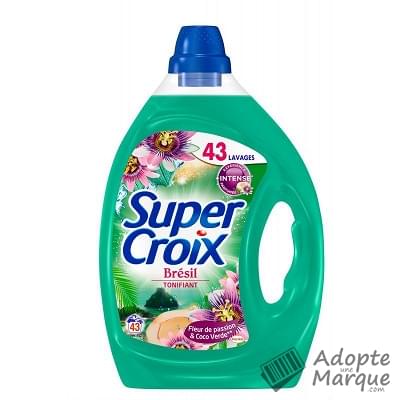 Super Croix Lessive Liquide Brésil Tonifiant - Fleur de Passion & Coco Verde "Le bidon de 2,15L (43 lavages)"