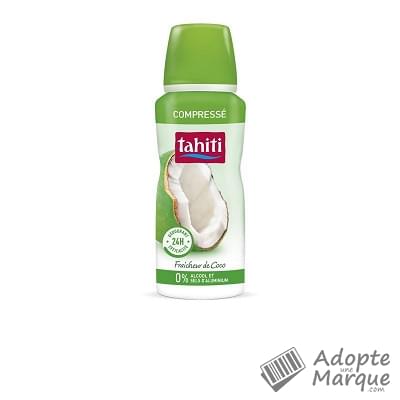 Tahiti Déodorant Spray Compressé Fraîcheur de Coco Le spray de 100ML