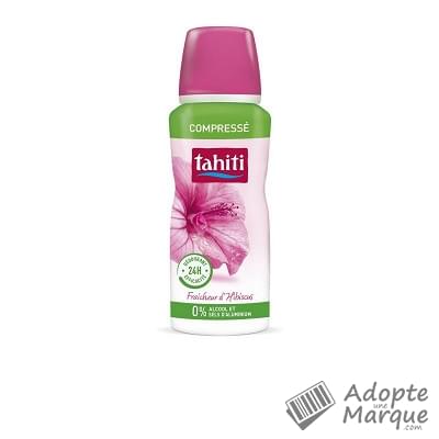 Tahiti Déodorant Spray Compressé Fraîcheur d'Hibiscus Le spray de 100ML