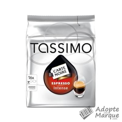 Tassimo Carte Noire - Dosettes de café moulu T-Discs Espresso Intense La boîte de 16 capsules - 112G