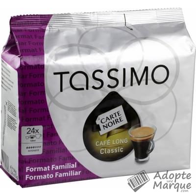Tassimo Carte Noire - Dosettes de café moulu T-Discs Long Classic La boîte de 24 capsules - 156G