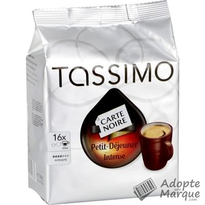 Tassimo Carte Noire - Dosettes de café moulu T-Discs Petit déjeuner Corsé La boîte de 16 capsules - 136G