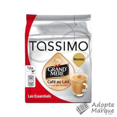 Tassimo Grand' Mère - Dosettes de café moulu T-Discs Café au lait La boîte de 16 capsules - 184G