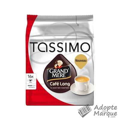Tassimo Grand' Mère - Dosettes de café moulu T-Discs Café Long La boîte de 16 capsules - 133G