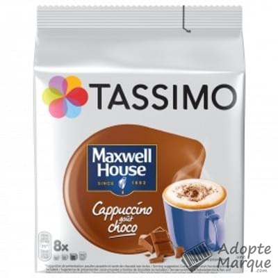 Tassimo Maxwell House - Dosettes de Cappuccino goût Chocolat T-Discs  La boîte de 8 capsules - 240G