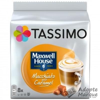 Tassimo Maxwell House - Dosettes de Macchiato goût Caramel T-Discs La boîte de 8 capsules - 268G