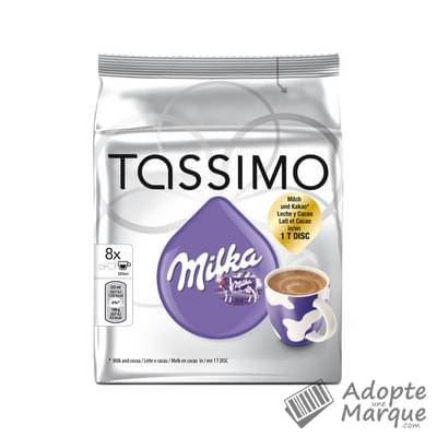 Chocolat dosette Milka, Tassimo (x 8, 240 g)