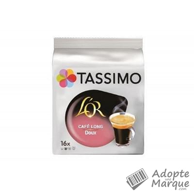 Tassimo L'Or - Dosettes de Café long doux T-Discs  La boîte de 16 capsules - 89G